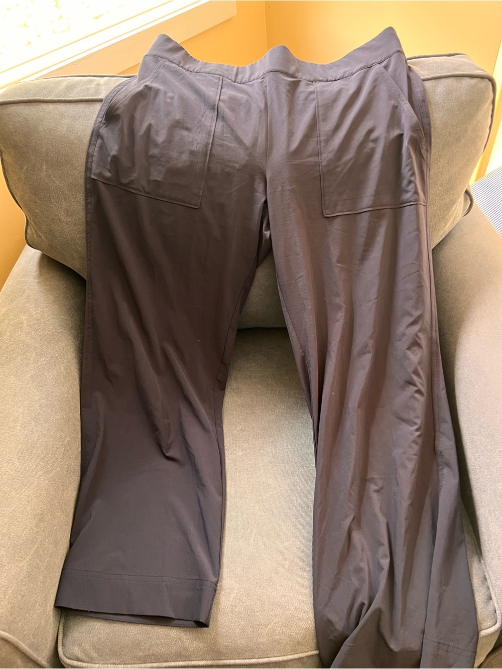 Athleta Brooklyn Navy Wide Leg Travel Pants 14P